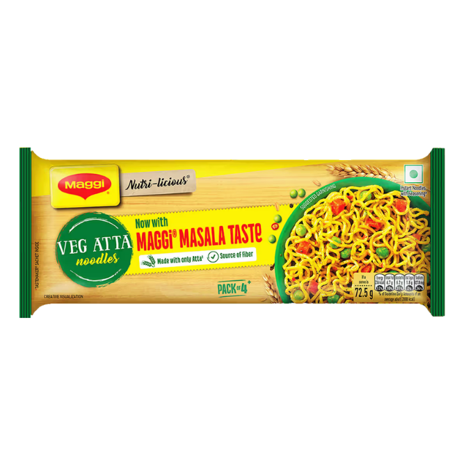 MAGGI Veg Atta Noodles with MAGGI Masala Taste, Made with ONLY ATTA, 290g – image 2
