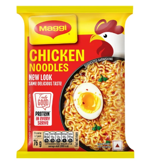  MAGGI 2-Minute Chicken Instant Noodles, 71g/76g