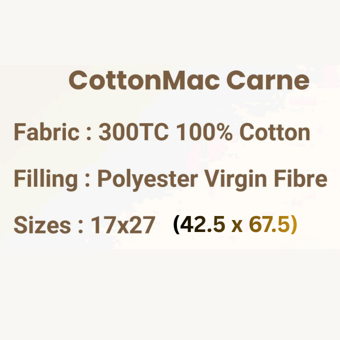 Pillow  - CottonMac Carne 17x27 (42.5 x 67.5) – image 4
