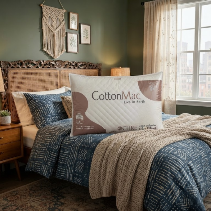 Pillow - CottonMac Ochre 17x27 (42.5 x 67.5 cm) – image 2