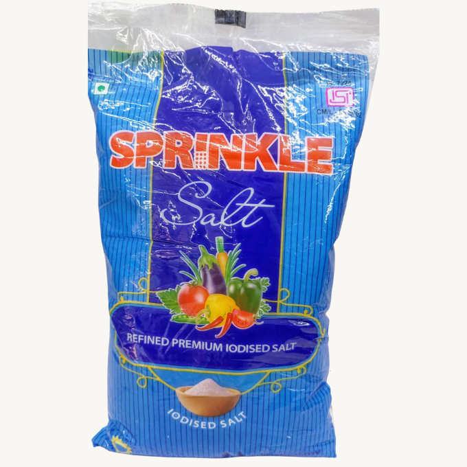 Sprinkle refined Premium iodised salt 1 kg