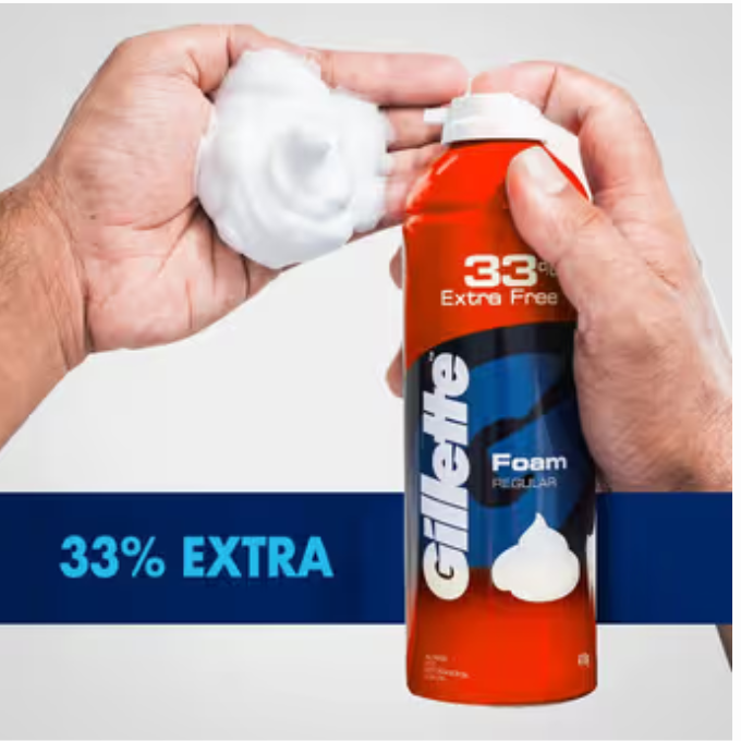 Gillette Regular Pre Shave Foam  418g (33% Extra) – image 2