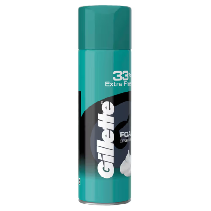 Gillette Classic Sensitive Shave Foam – 418g (33% Extra) – image 6