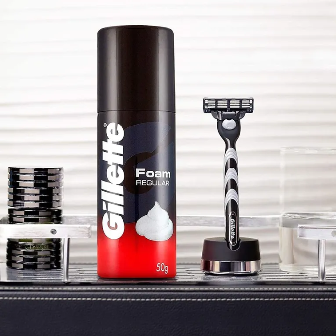 Gillette Shaving Foam Regular, 50 gm – image 4