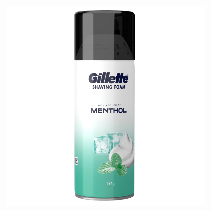 Gillette Classic Menthol Shaving Foam (196gm) – image 1