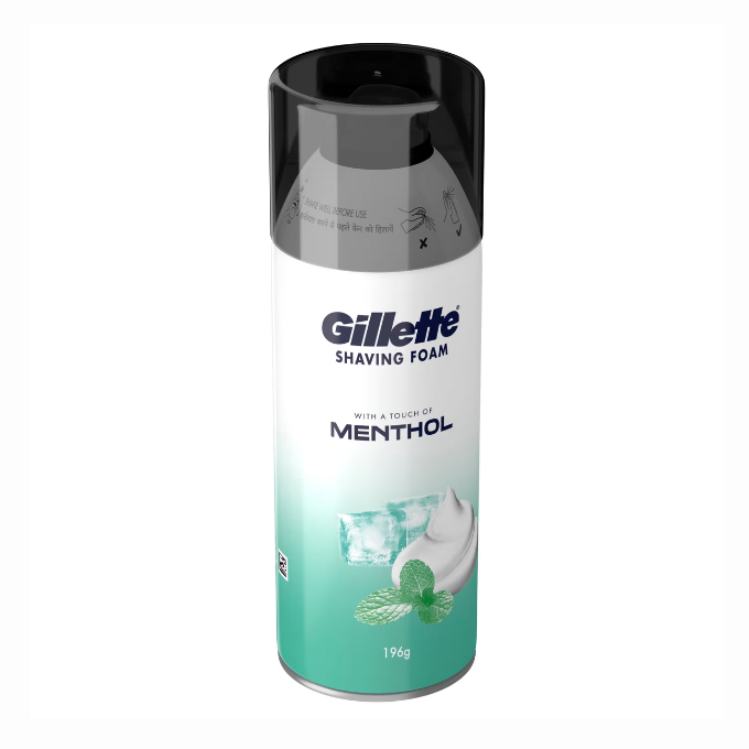 Gillette Classic Menthol Shaving Foam (196gm) – image 2