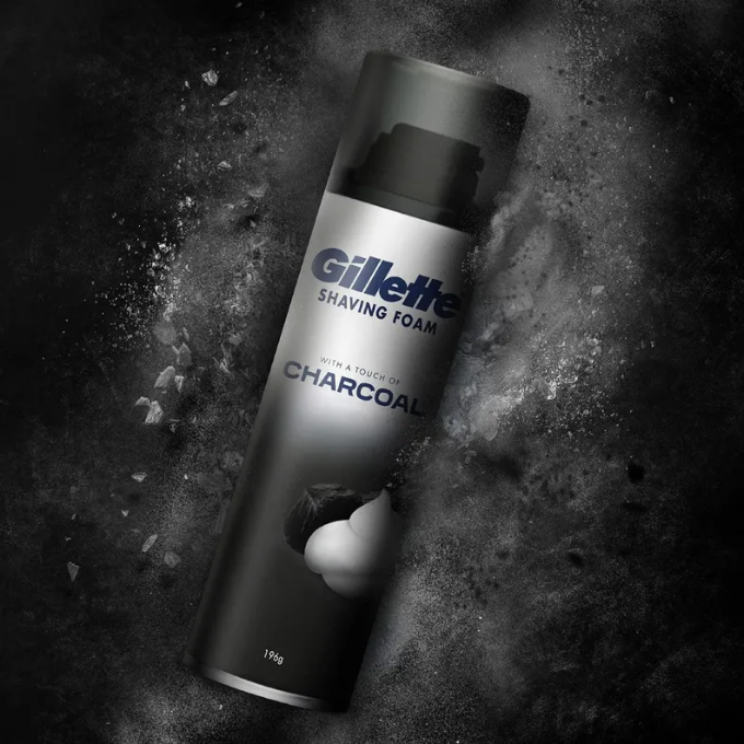  Gillette Charcoal Shaving Foam, 196 gm – image 3