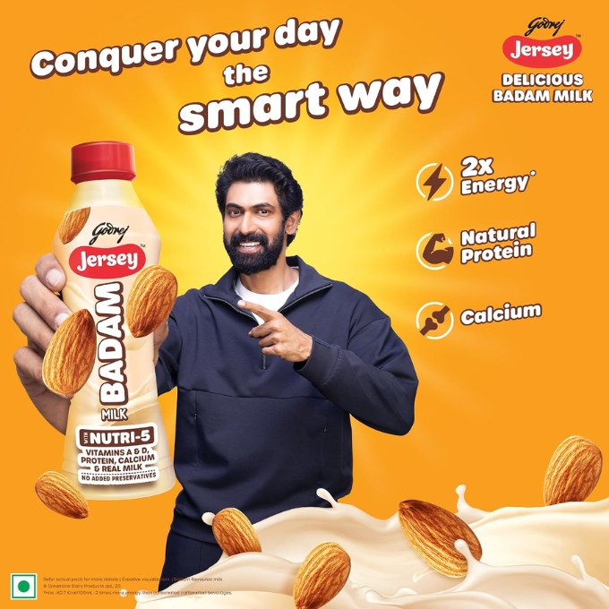 Godrej Jersey Badam Milk,175ml – image 2