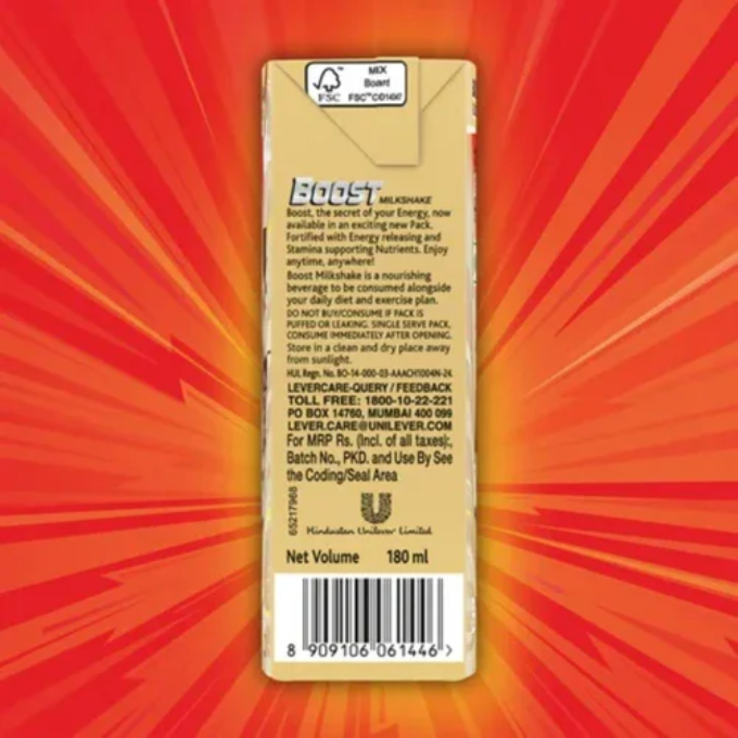 Boost Badam Flavour Milkshake 180 ml  – image 2