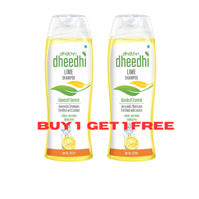 Dhathri Dheedhi Lime Shampoo 250ml, Buy 1 Get 1 Free