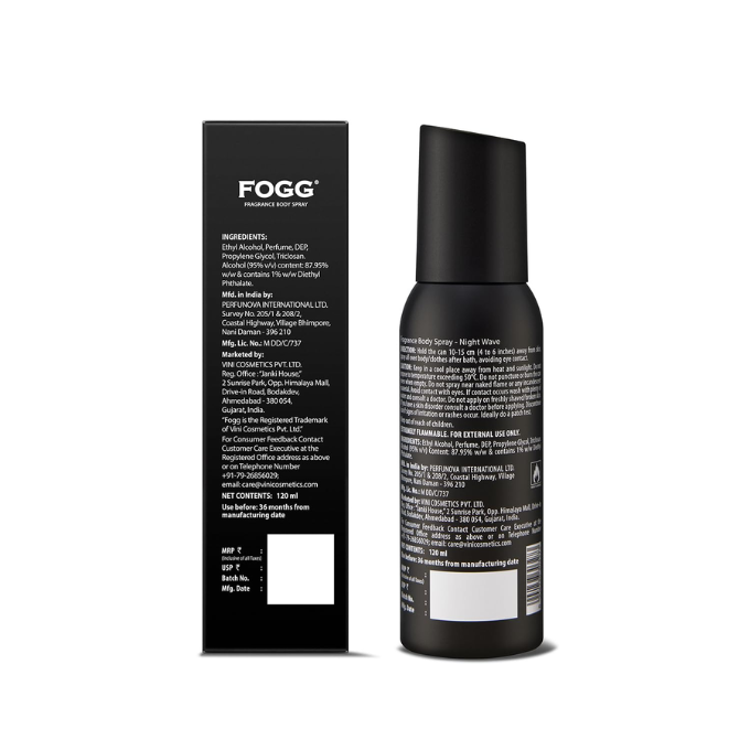 Fogg Black Night Wave |No Gas| Long Lasting Perfume Deodorant Spray for Men & Women-120 ML – image 5