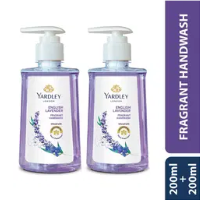 Yardley London English Lavender Fragrant Handwash 200ml+200ml  – image 2