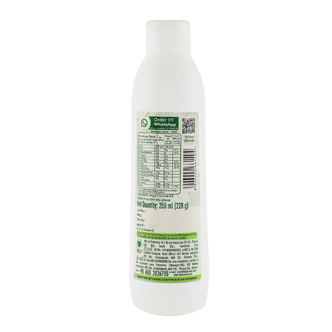 KLF Nirmal Virgin Coconut Oil - 250 ml – image 2