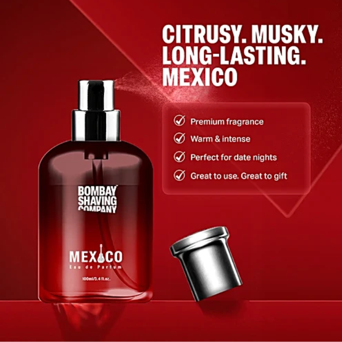 Bombay Shaving Company Mexico Perfume for Men Long Lasting EDT, 100 ml – image 2