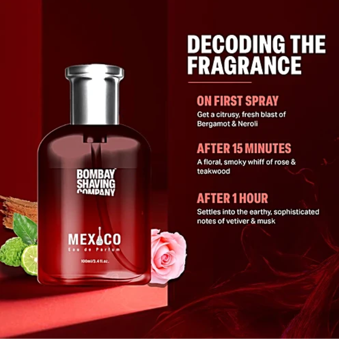 Bombay Shaving Company Mexico Perfume for Men Long Lasting EDT, 100 ml – image 3
