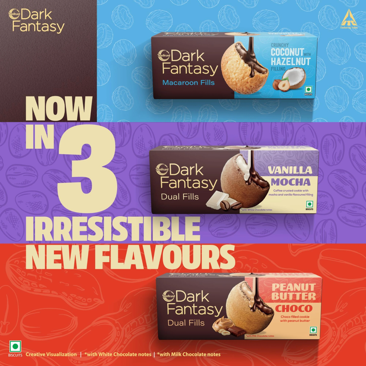Coconut & Hazelnut Macaroon Fills by Sunfeast Dark Fantasy 69 G – image 3