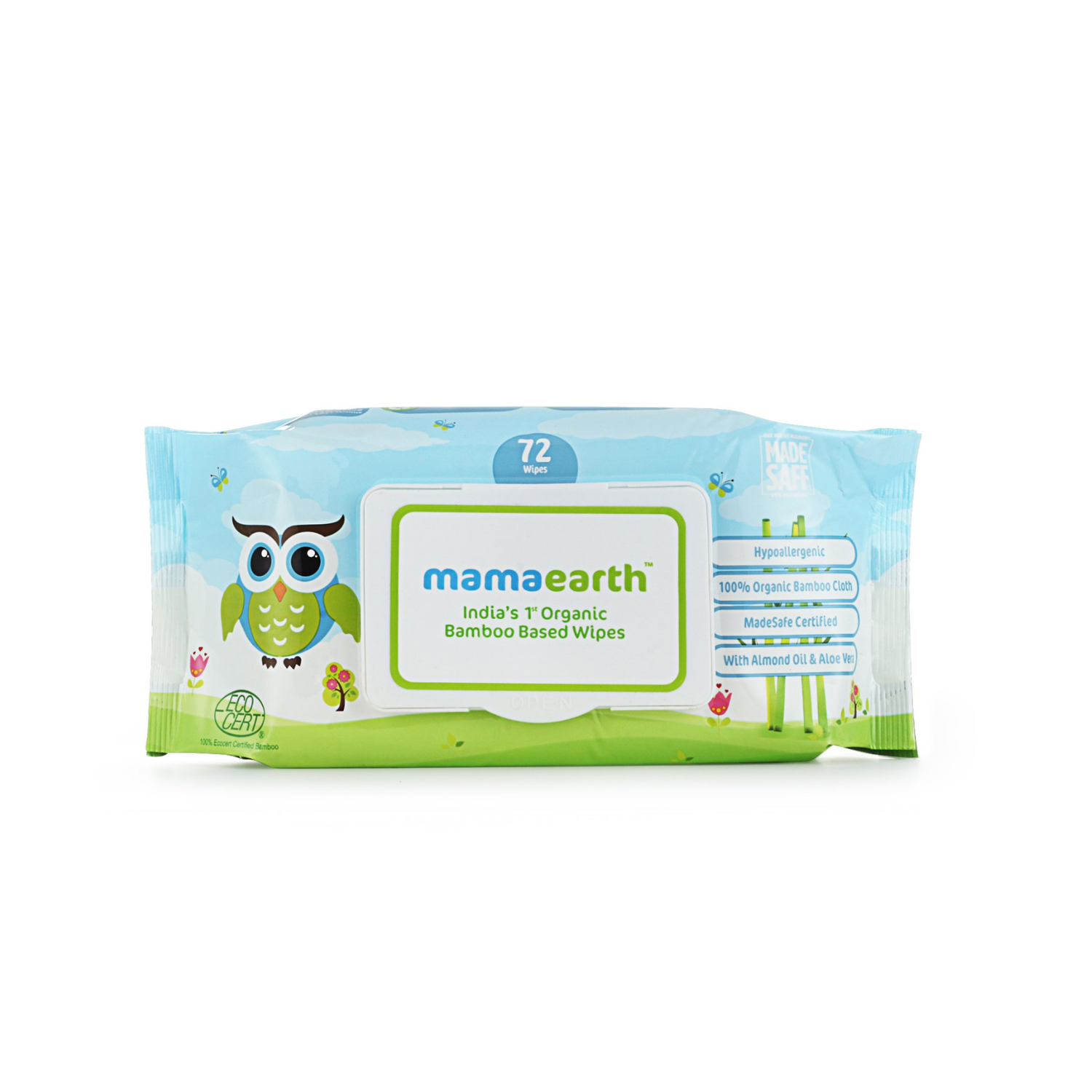 Mama Earth Baby Wipes Bamboo Based