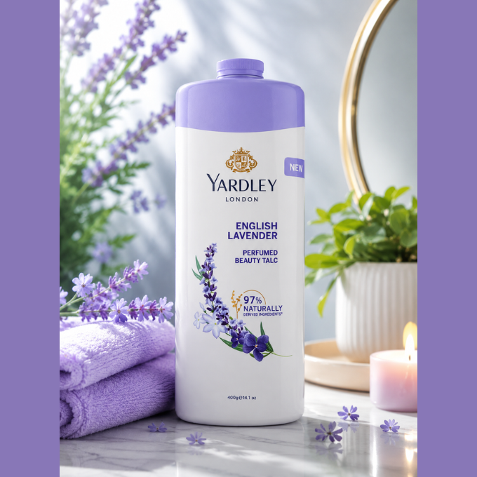 Talc - Yardley London English Lavender Perfumed Beauty Talc (400g)