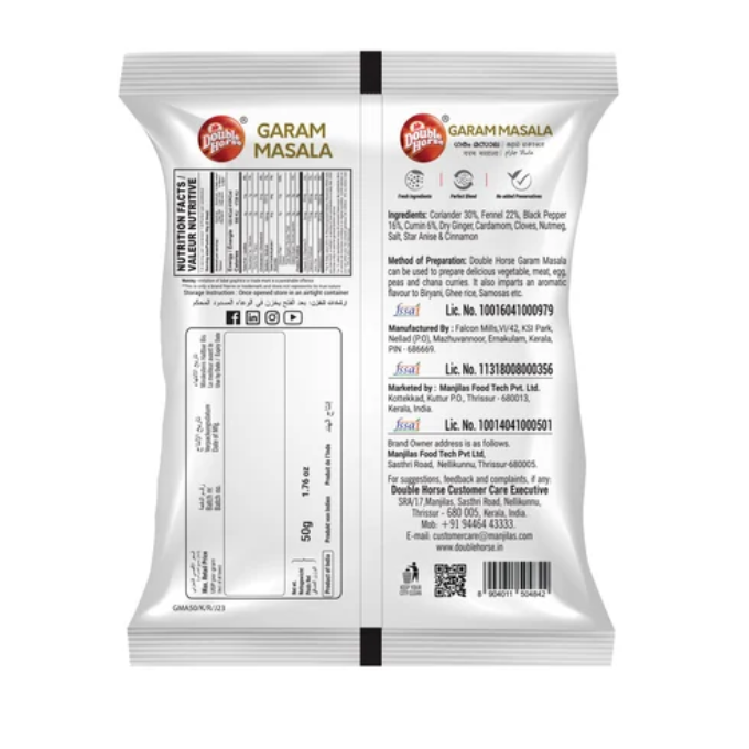 DOUBLE HORSE GARAM MASALA 100 G – image 2