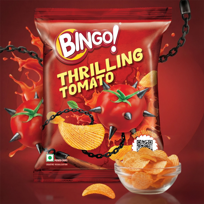 Bingo Potato Chips Thrilling Tomato Chips 