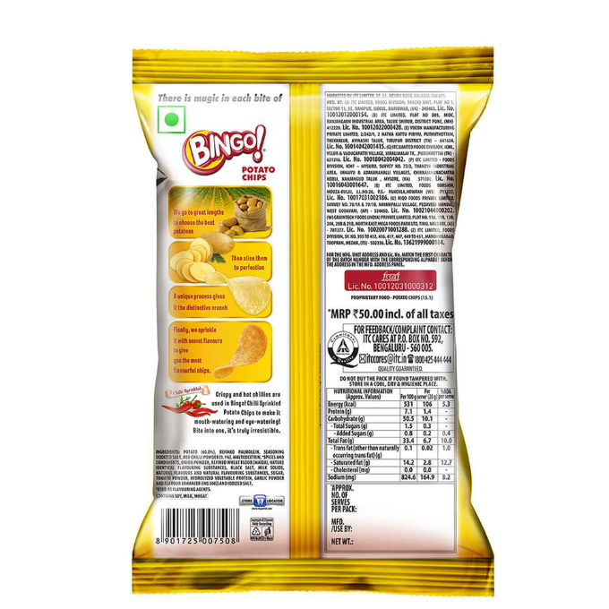 Bingo, Original Style Chilli Sprinkled Chips – image 2