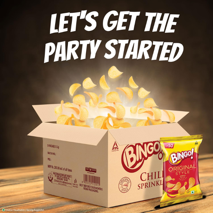 Bingo, Original Style Chilli Sprinkled Chips – image 4