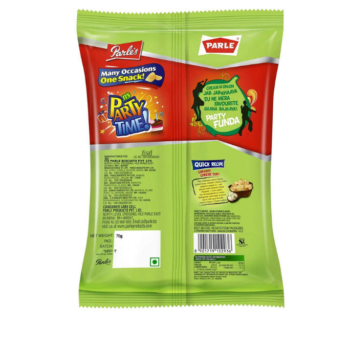  Parle Wafers, Cream and Onion – image 2
