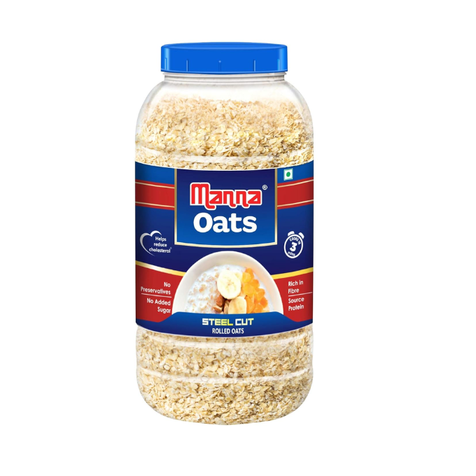 Manna Oats , White oats. Source of protein and high in fibre. 1kg