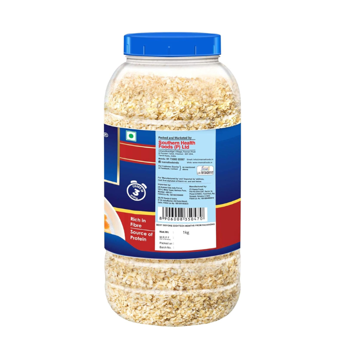 Manna Oats , White oats. Source of protein and high in fibre. 1kg – image 3