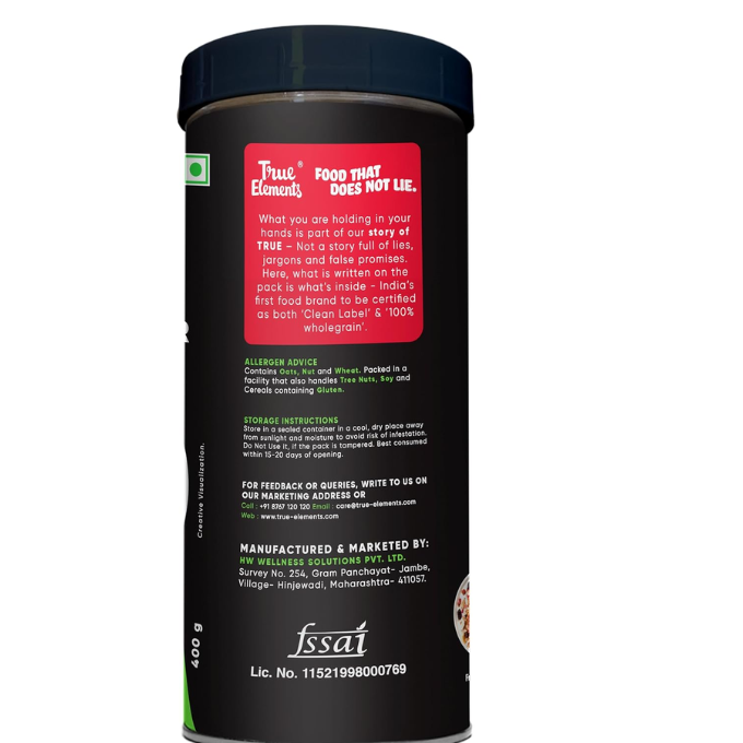  True Elements Muesli No Added Sugar 400gm – image 3