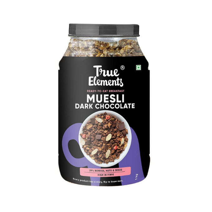 True Elements Dark Chocolate Muesli 1kg