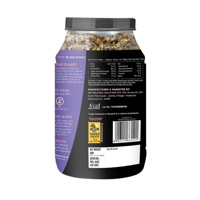 True Elements Dark Chocolate Muesli 1kg – image 2