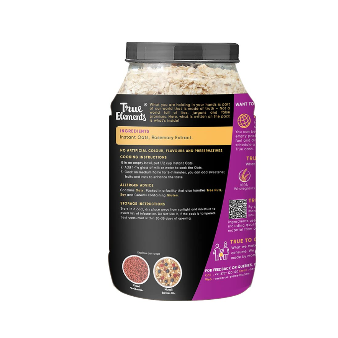 True Elements Instant Oats 900g  – image 2
