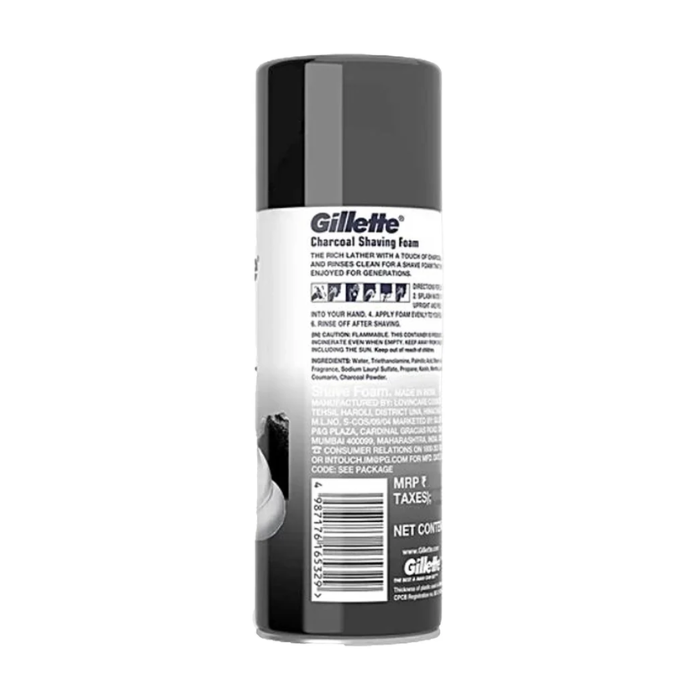 Gillette Shaving Foam - Charcoal, 196 g – image 2