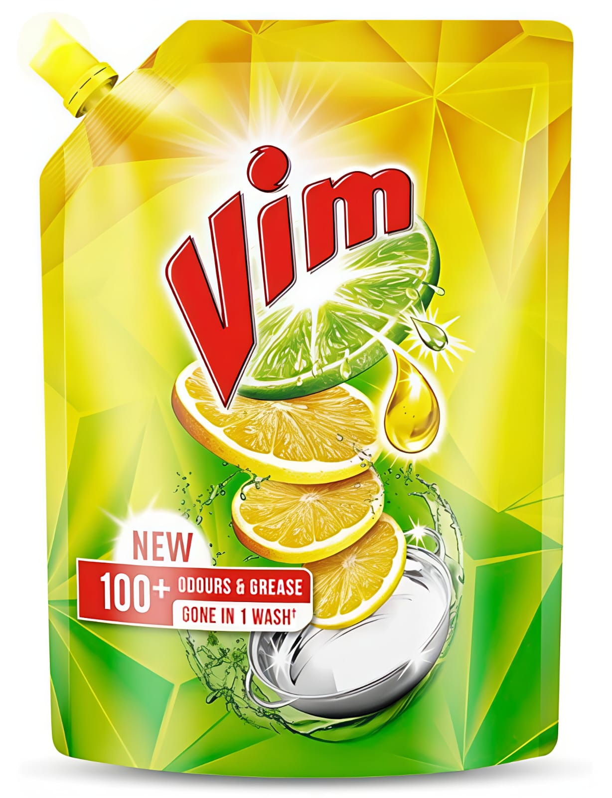  Vim Dishwash Liquid Gel - Lemon, 145 ml Pouch