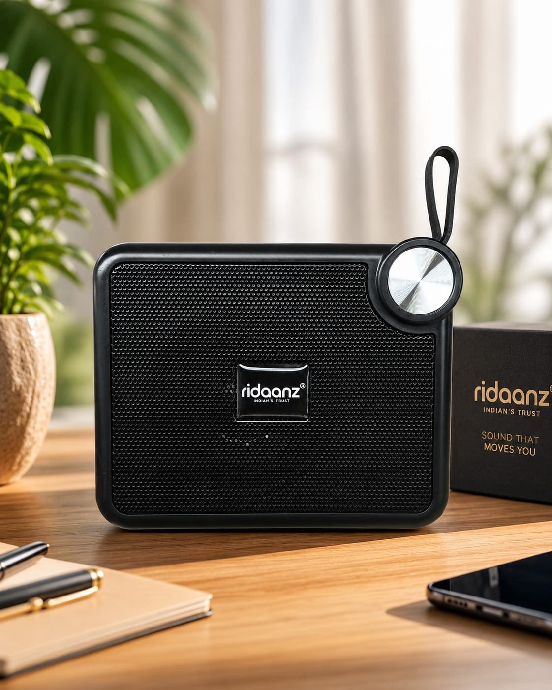 Ridaanz Portable Wireless Bluetooth Speaker with Carry Loop