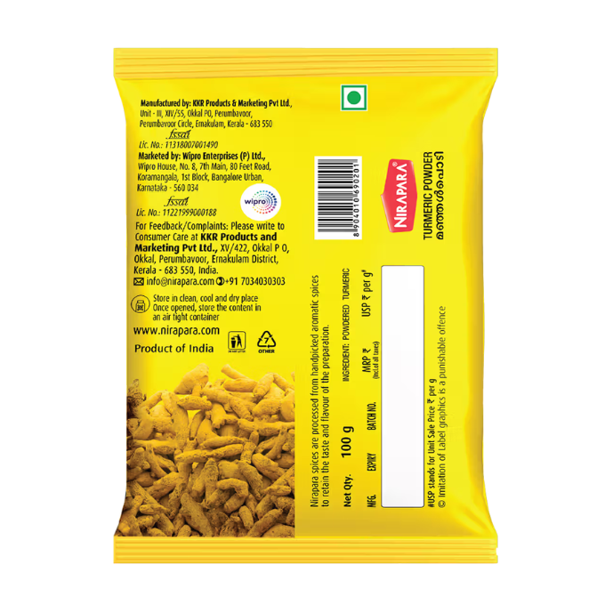 NIRAPARA TURMERIC POWDER 100 G – image 2