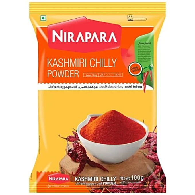 NIRAPARA KASHMIRI CHILLI POWDER 100 G – image 1