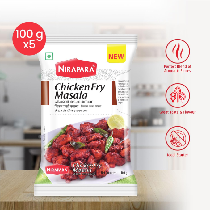 NIRAPARA CHICKEN FRY MASALA 100 G – image 3