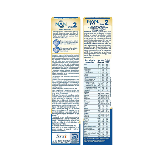 NESTLE Nan Pro 2 Follow-Up Formula Powder, After 6 Months Stage 2 400g Refill Pack  – image 4