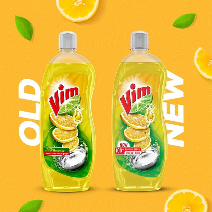Vim Dishwash Liquid Gel Lemon 500 ml Bottle – image 3
