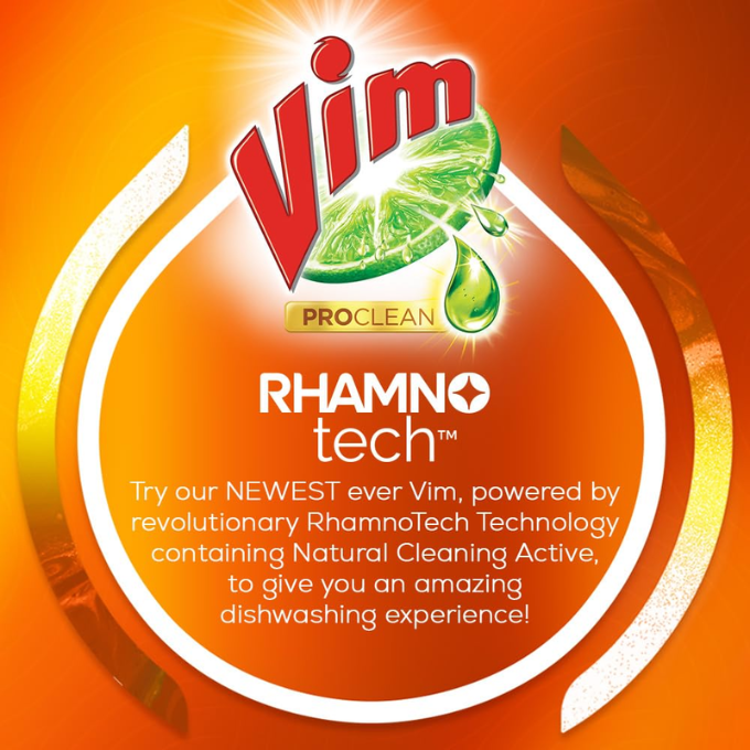 Vim ProClean Dishwash Liquid Gel with Tangerine  750 ml – image 5