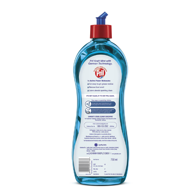 Pril Kraft Mint Liquid Dishwash Gel -750ml – image 2
