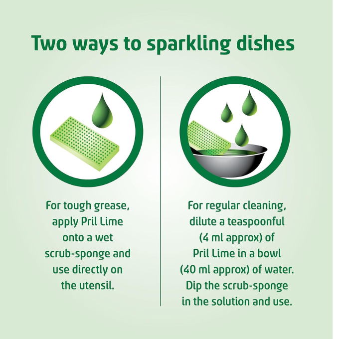 Pril Lime Liquid Dishwash Gel 110 ml – image 3