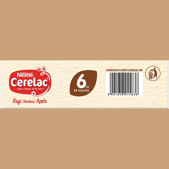 NESTLE Cerelac Ragi (Nachni) Apple Baby Food Cereal 300g – image 3