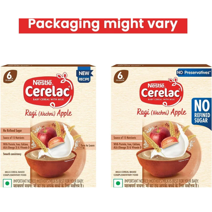 NESTLE Cerelac Ragi (Nachni) Apple Baby Food Cereal 300g – image 4