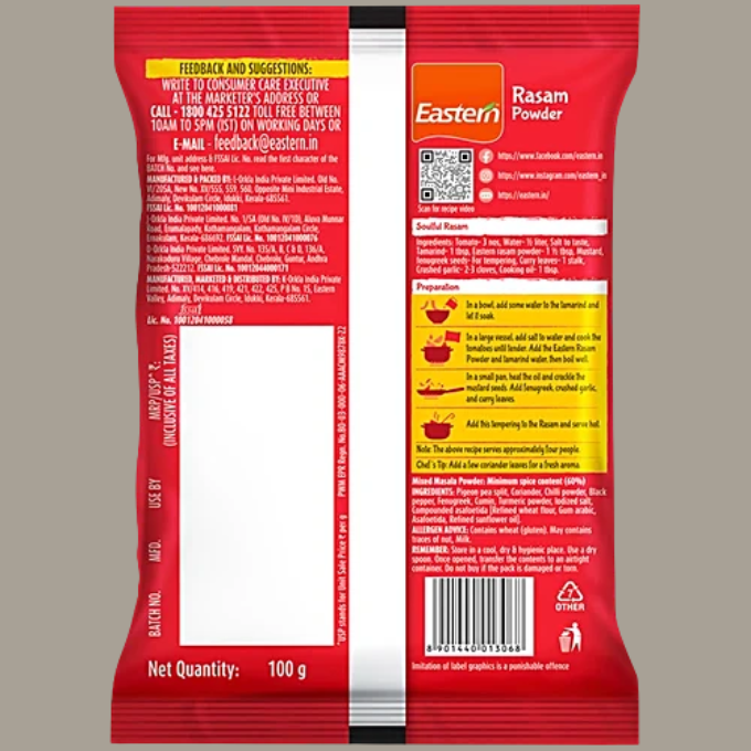 EASTERN RASAM MASALA 100 G – image 2