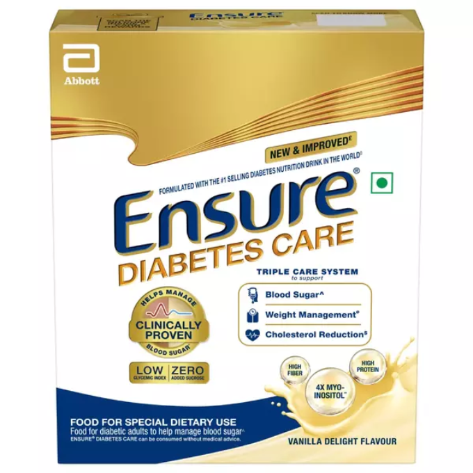 Ensure Diabetes Care Powder - Vanilla Flavour 200 gm (Refill Pack) – image 1