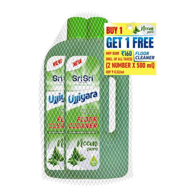 Ujjiyara Floor Cleaner Neem Pure - Long Lasting Freshness, 500ml (Buy 1Get1) – image 1