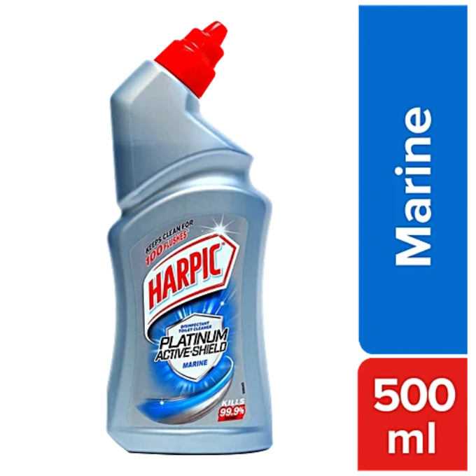 HARPIC TOILET CLEANER 500ML PLATINUM MARINE